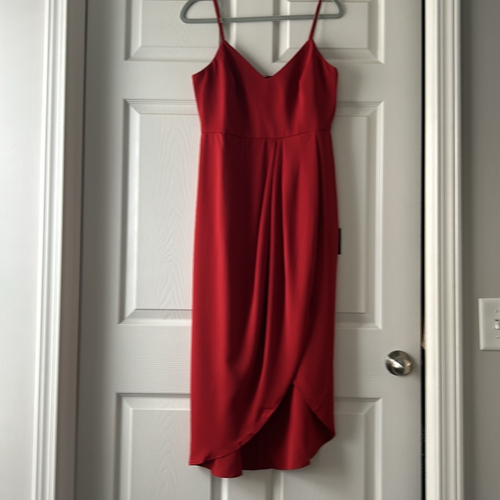 Lulus red spaghetti strap dress
